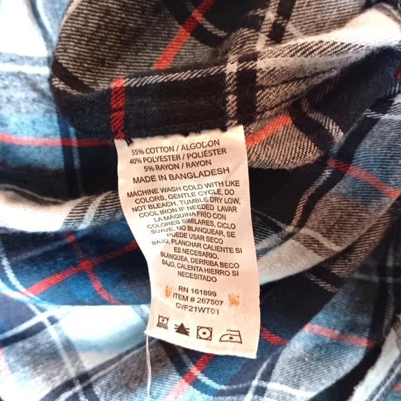 Mountainworks CLOUDVIEL flannel shirt size Large - Picture 8 of 8